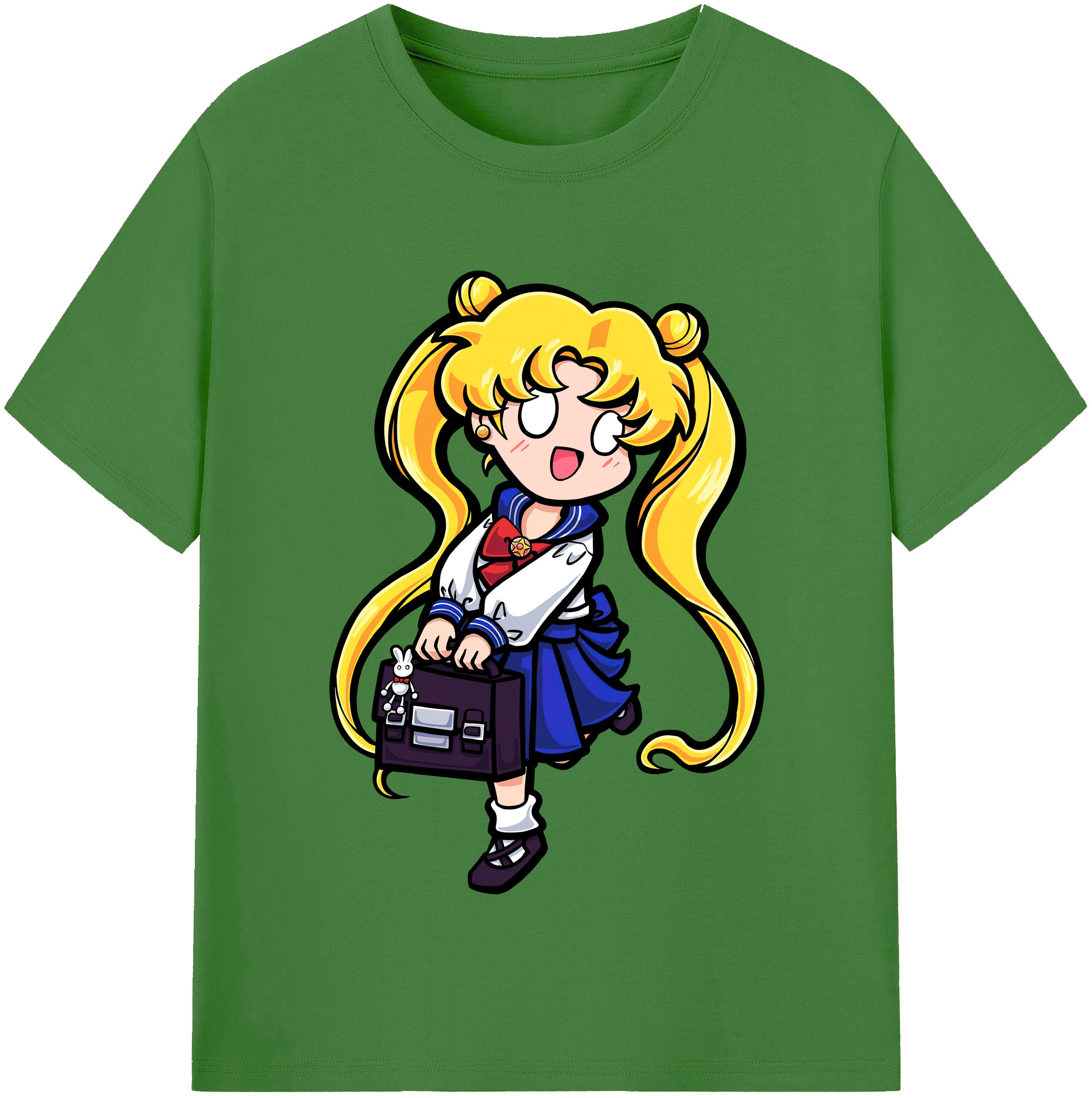 （画像用） 美少女戦士セーラームーン 愛野 美奈子 あいの みなこ Sailor Moon Aino Minako レディースカジュアルプリントTシャツ（綿100％）